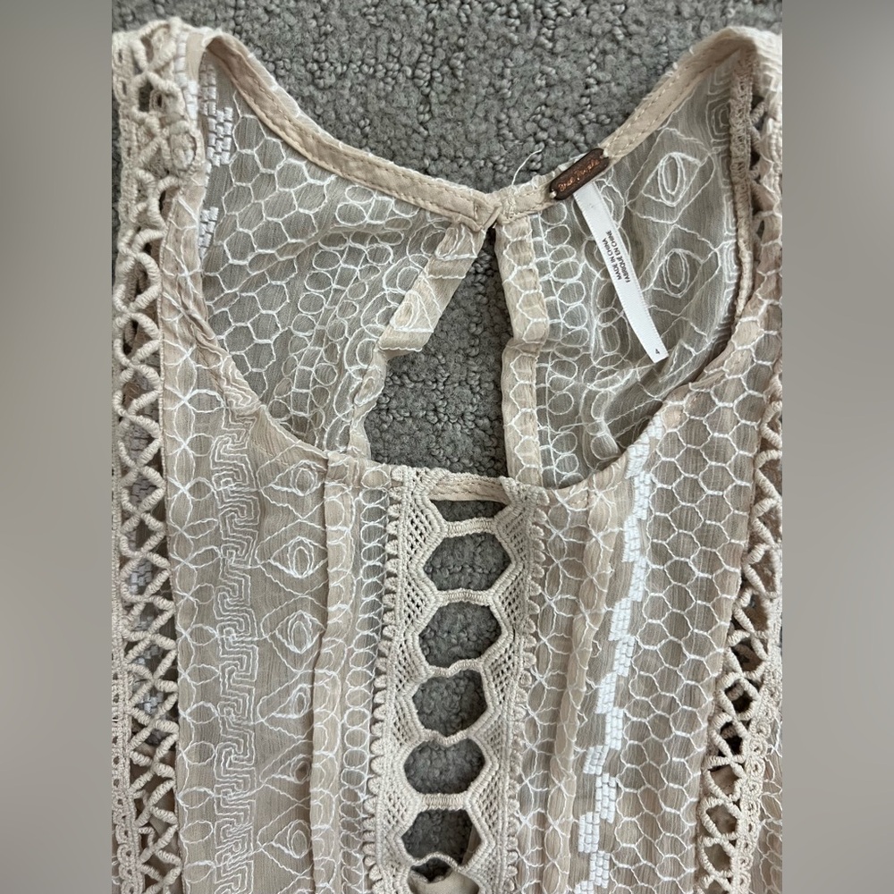 Free People Cream Lace Sundress - Picture 4 of 4